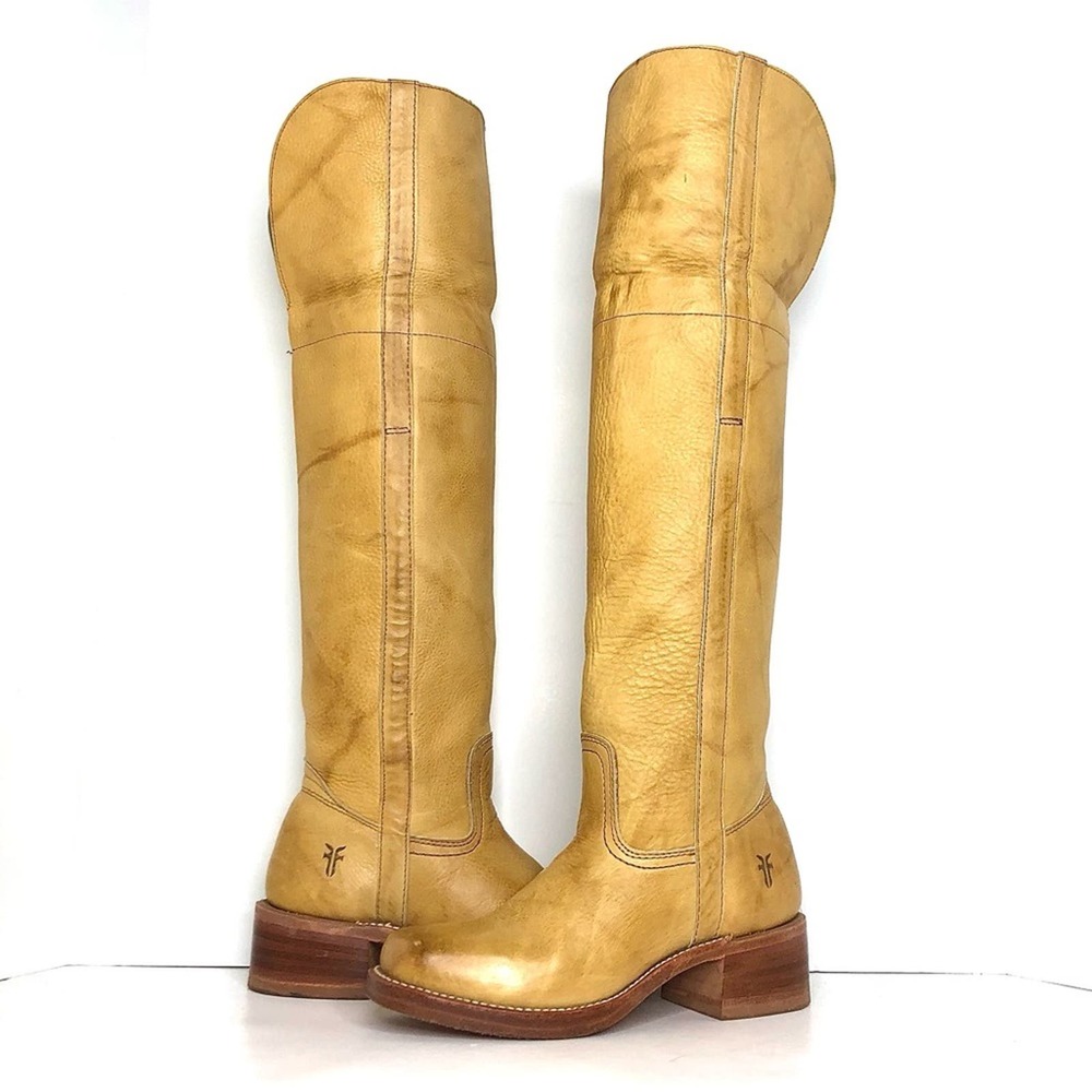 Frye Women's Over the Knee Boots - Tan - Picture 2 of 11